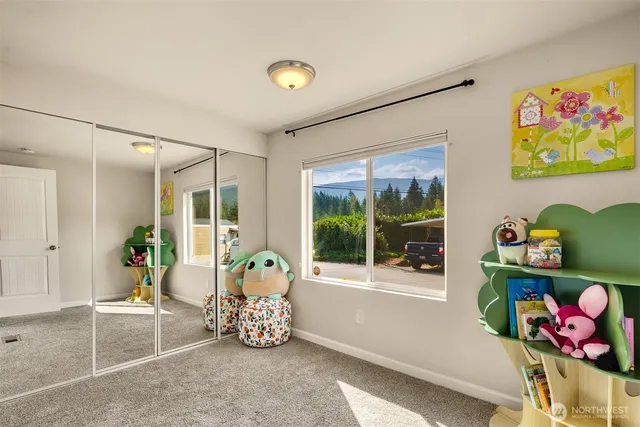 a very nice looking room with a large window