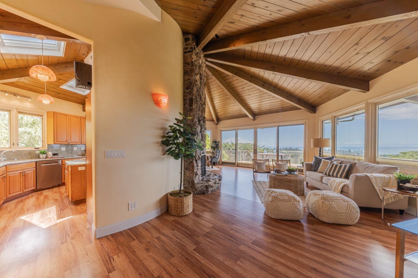 430 Quail Run Road Aptos, CA 95003 - Photo 20 of 34 a living room with furniture and a large window with wooden floor