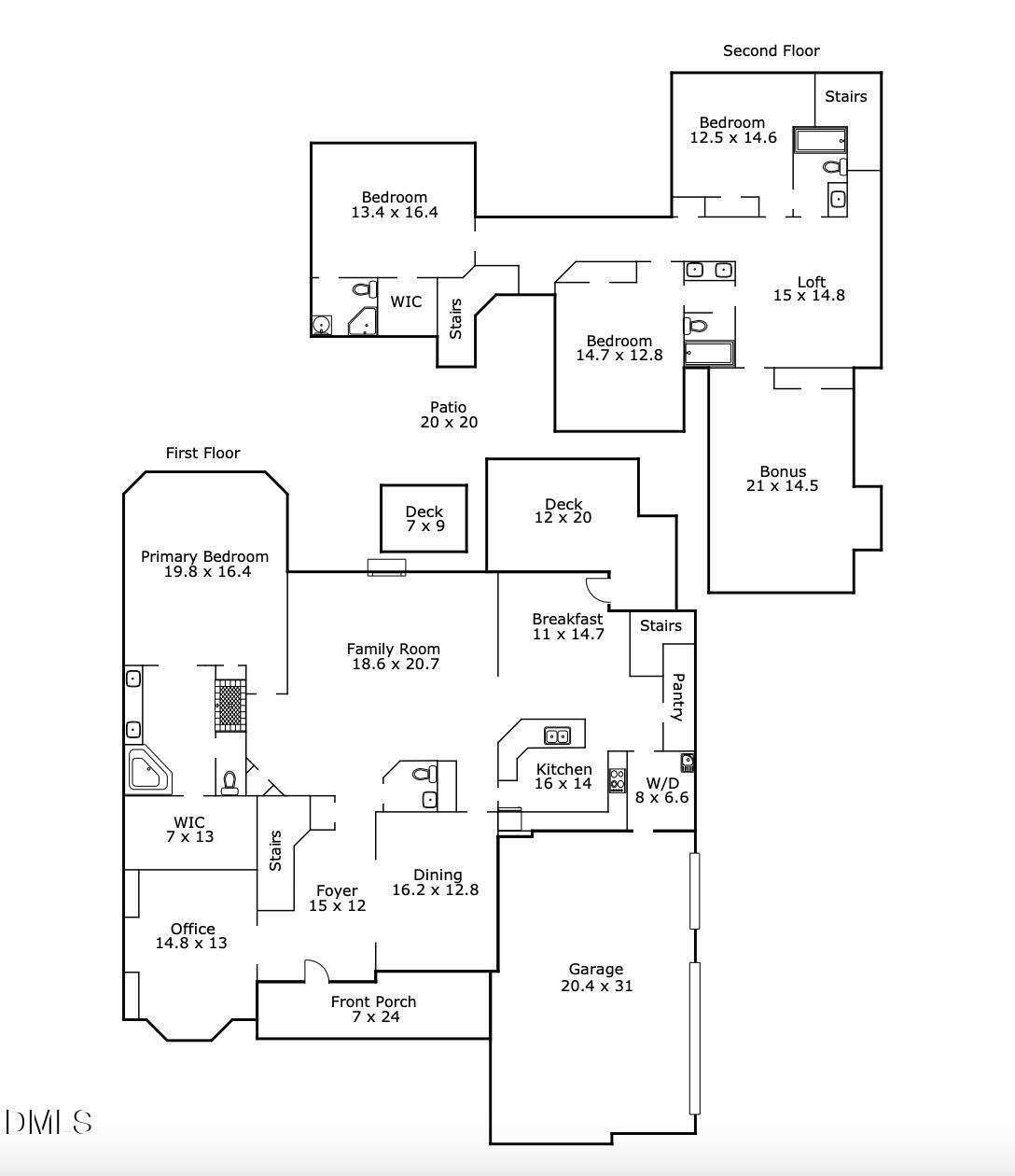 9012 Treesdale Lane Raleigh, NC 27617 - Photo 43 of 43 Floorplan