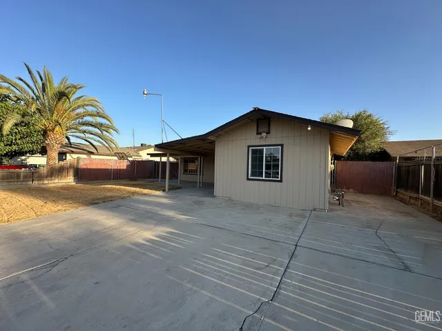 a view of a house with a patio