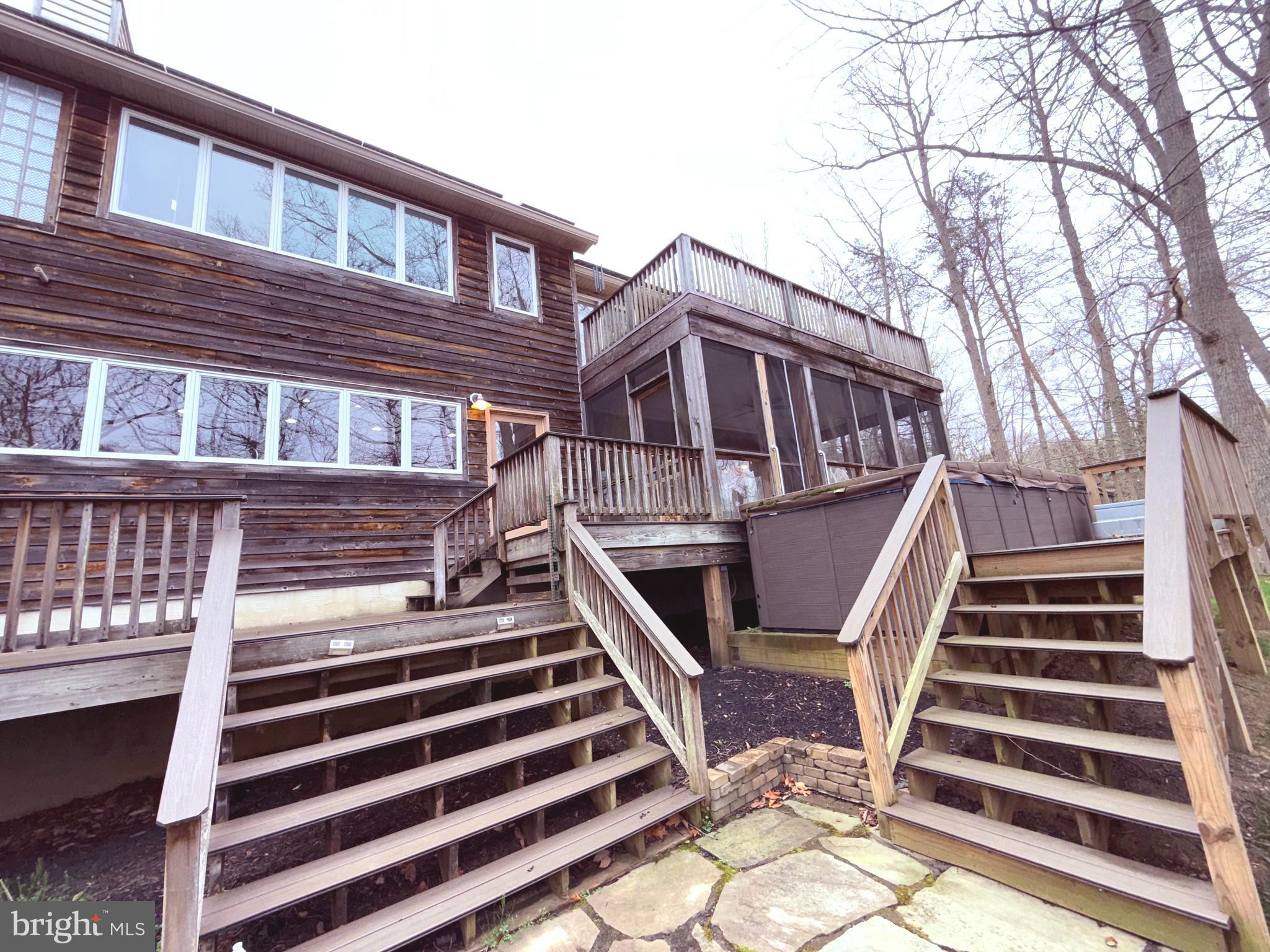 126 Gilbert Court Edgewater, MD 21037 - Photo 19 of 23 Back deck with Lap Pool