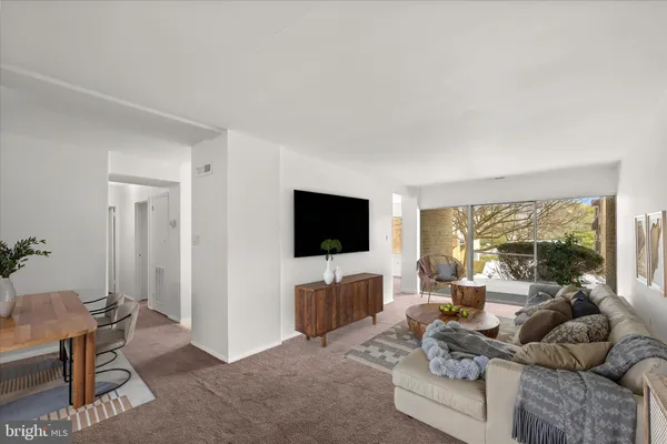 a view of an empty room