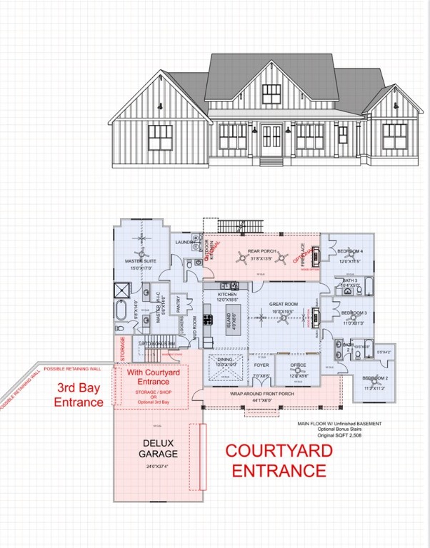 102 Long View Court Pickens, SC 29671 - Photo 16 of 16 Optional three car courtyard entrance