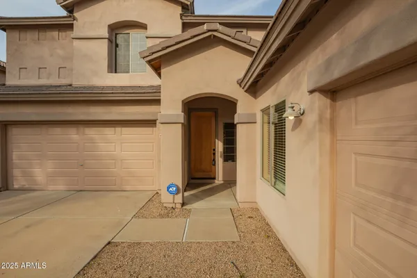 a view of front door of house