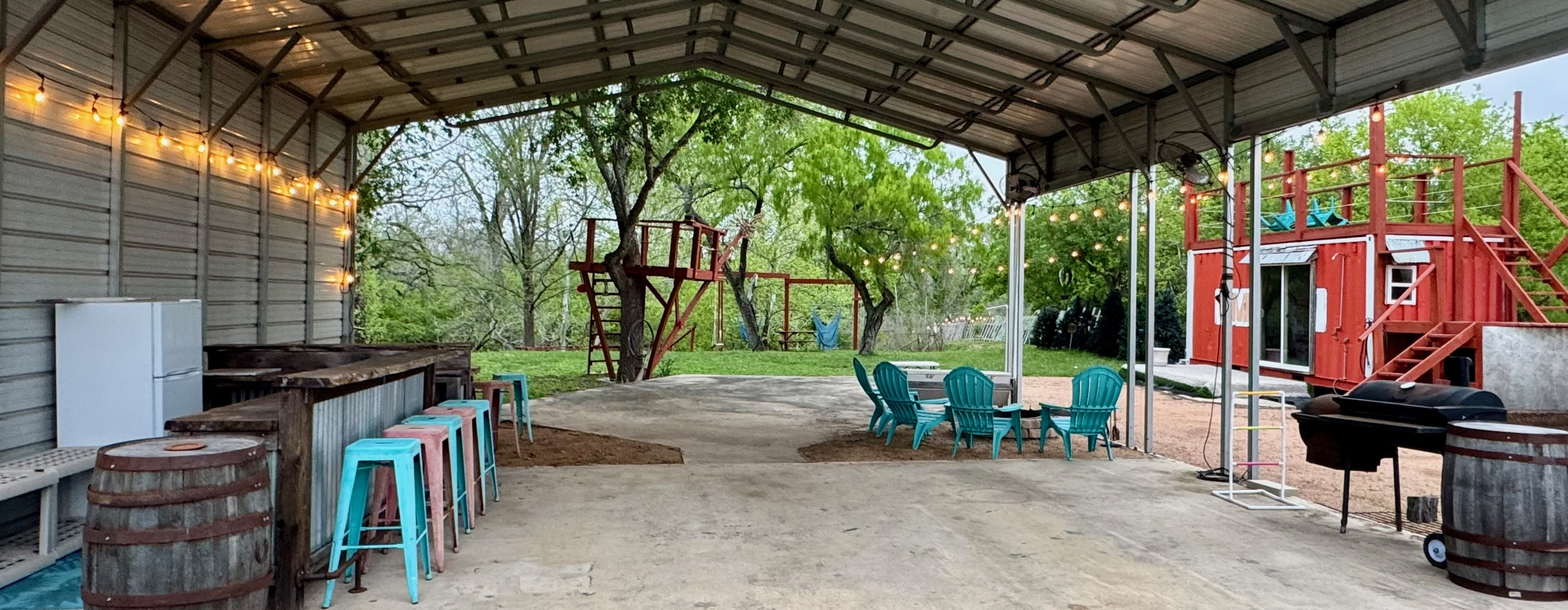 1512 River Grove Road, Unit A Kingsbury, TX 78638 - Photo 9 of 35 View of patio / terrace with a playground