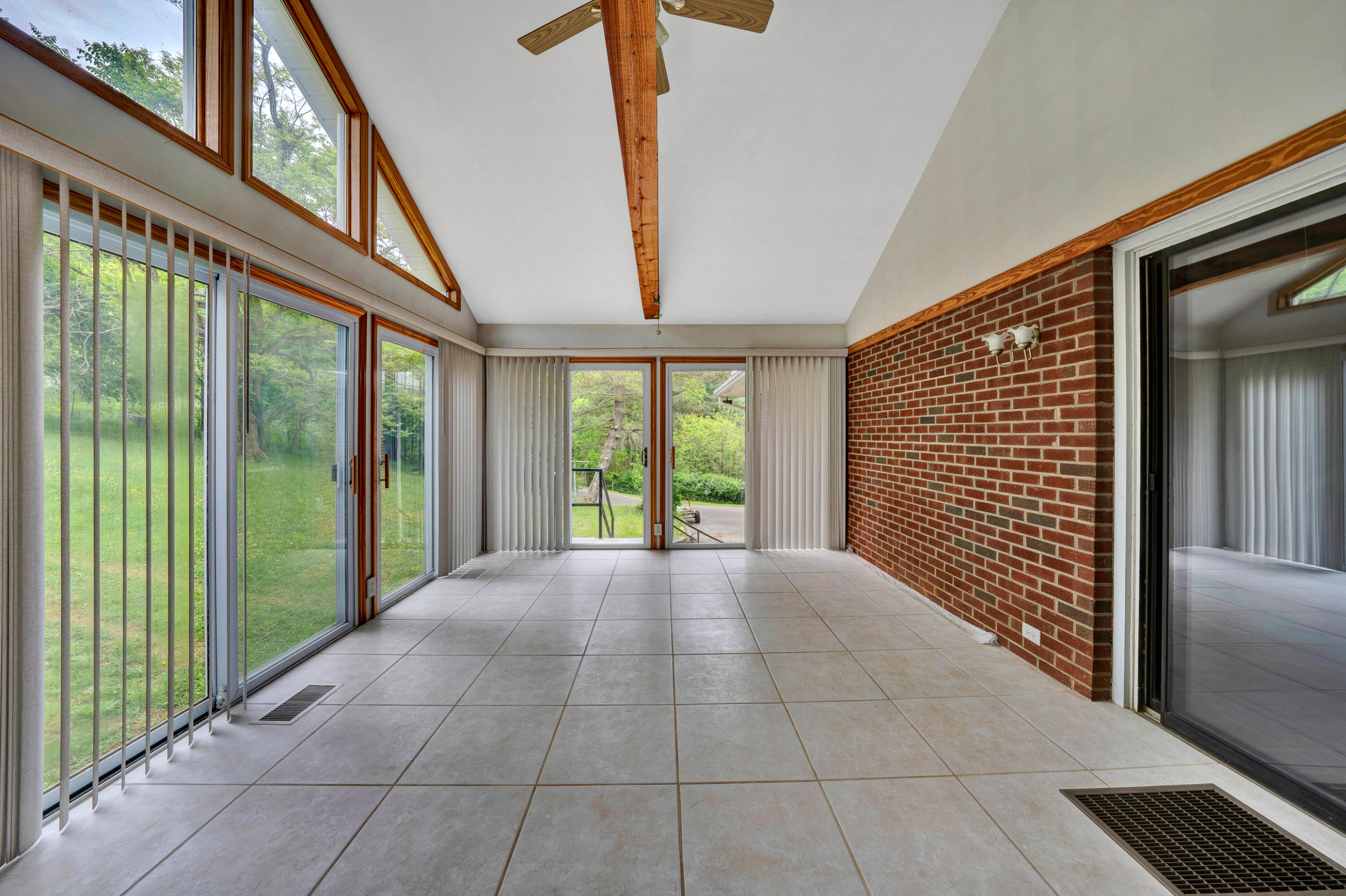 249 Zimmerman Road Blue Ridge, VA 24064 - Photo 15 of 33 a view of an empty room with a balcony