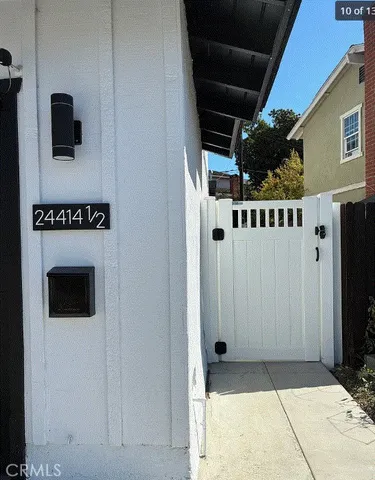 a view of front door