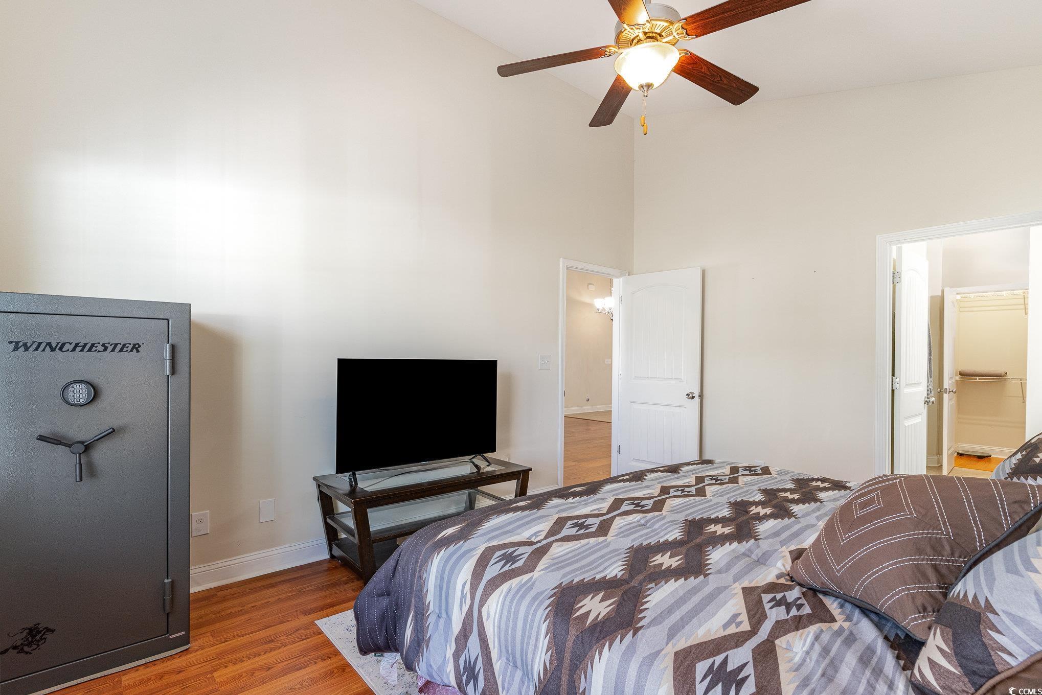 321 Cabo Loop Myrtle Beach, SC 29588 - Photo 10 of 25 Bedroom featuring high vaulted ceiling, a ceiling