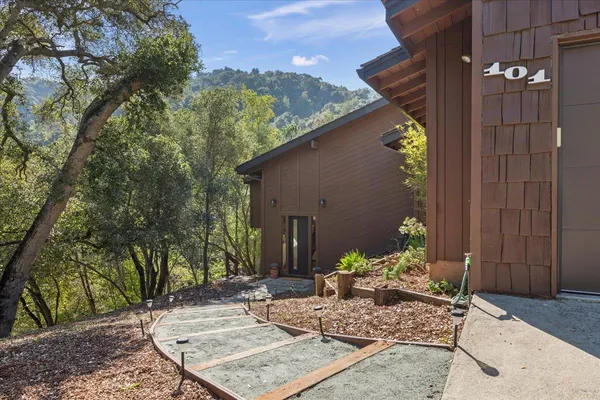 a view of a house with patio