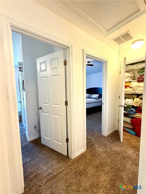 2508 Legacy Lane Killeen, TX 76549 - Photo 14 of 17 a view of a bedroom with hallway and closet