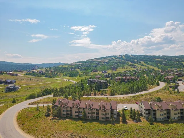 a view of a lake with a mountain in the background