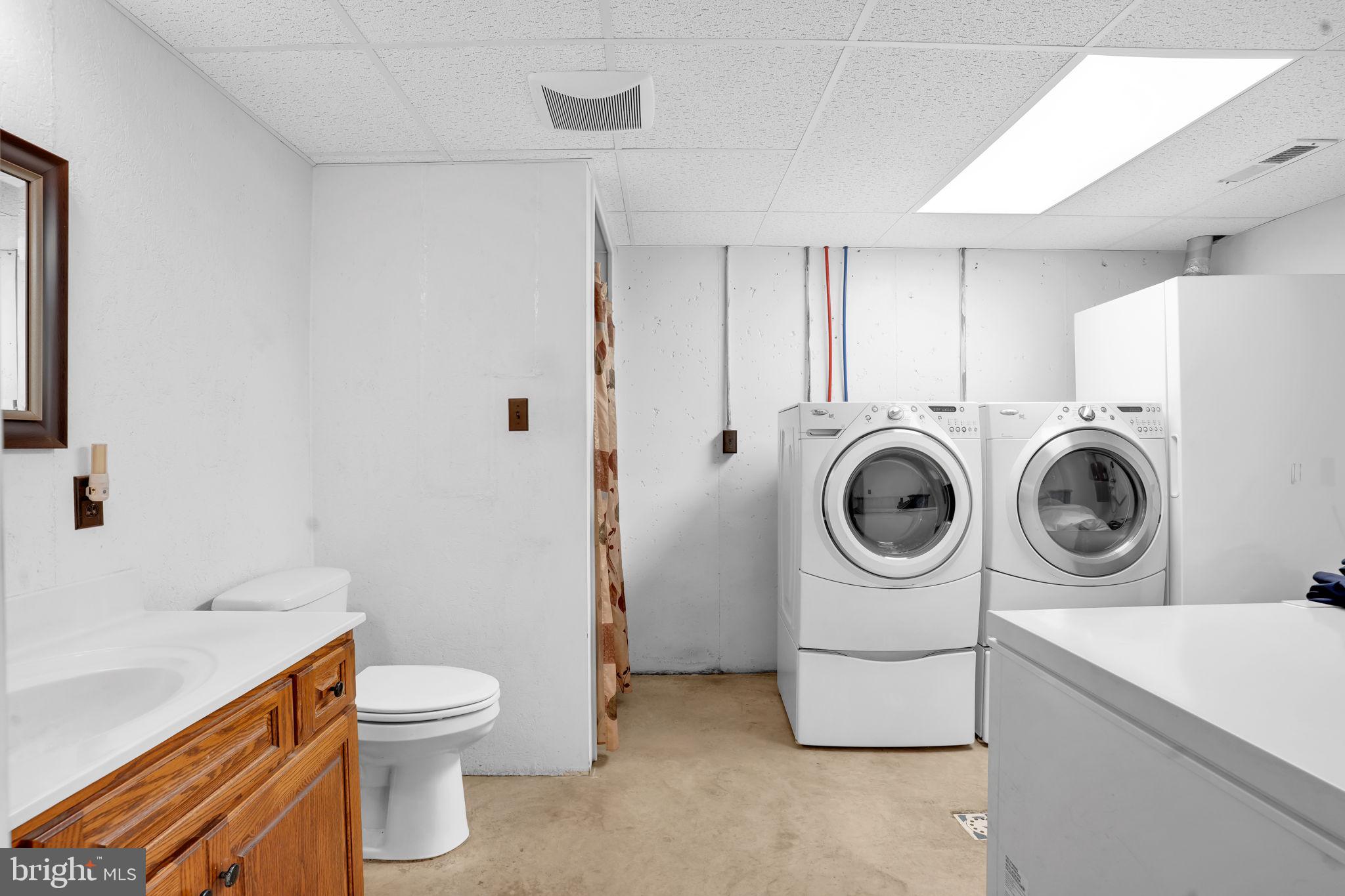 7848 Rte 104 Mount Pleasant Mills, PA 17853 - Photo 33 of 54 Basement Full bathroom & laundry room
