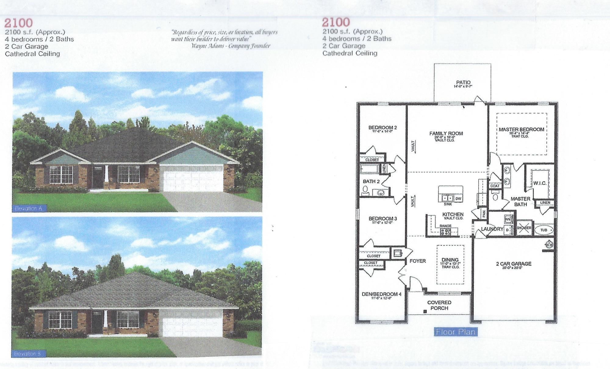 3635 Ranch Drive Crestview, FL 32539 - Photo 1 of 7 a picture of a floor plan
