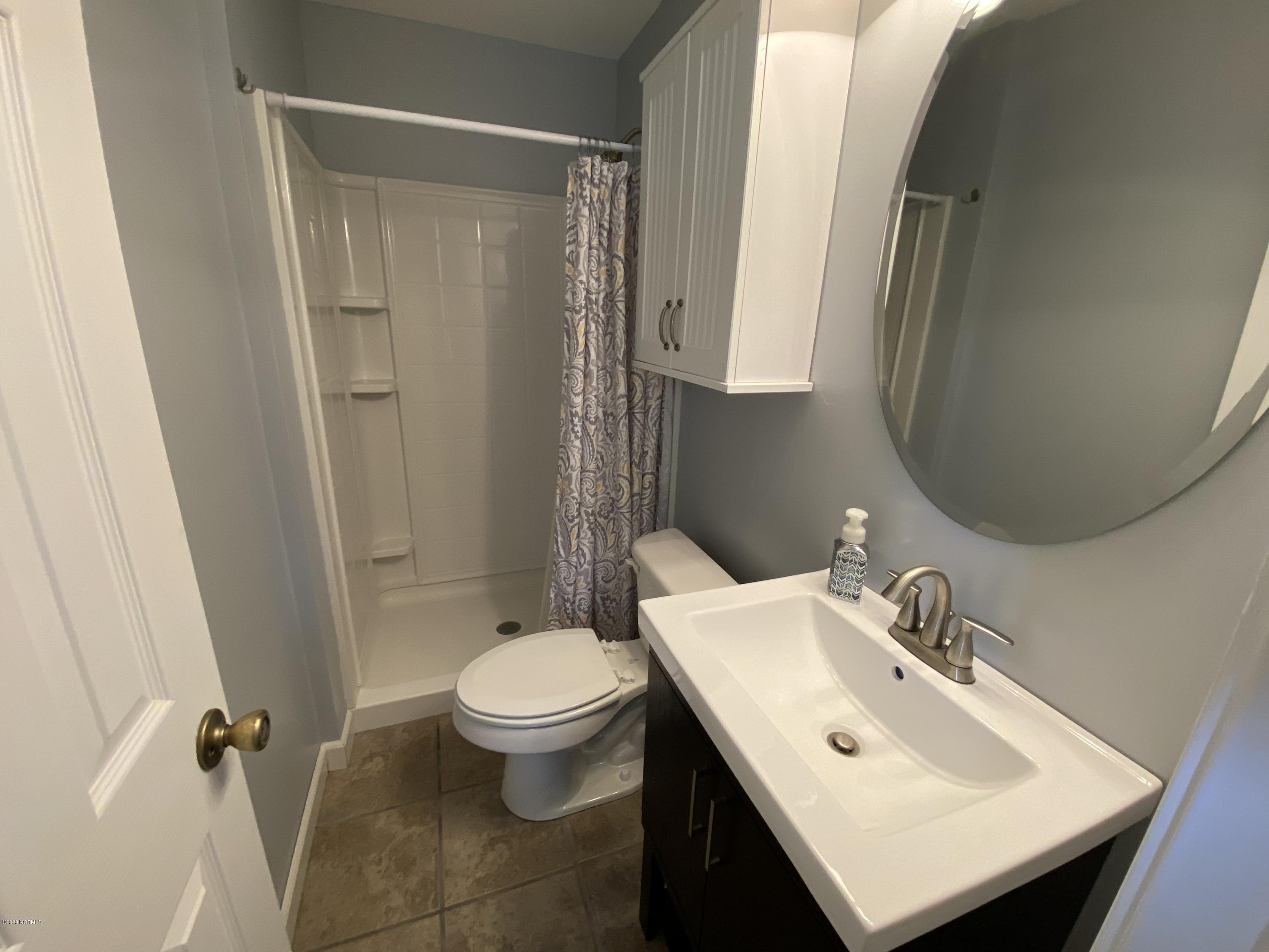 138 Bayberry Road Newport, NC 28570 - Photo 13 of 70 Master Bathroom completely renovated from a half bath to a full bath with great walk-in shower in 2015!