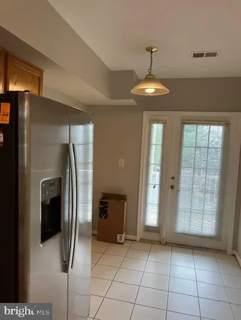 a view of a livingroom with a chandelier
