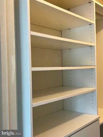 a close view of closet