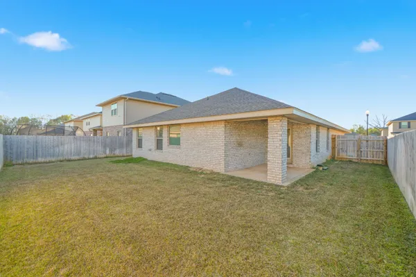 a backyard of a house