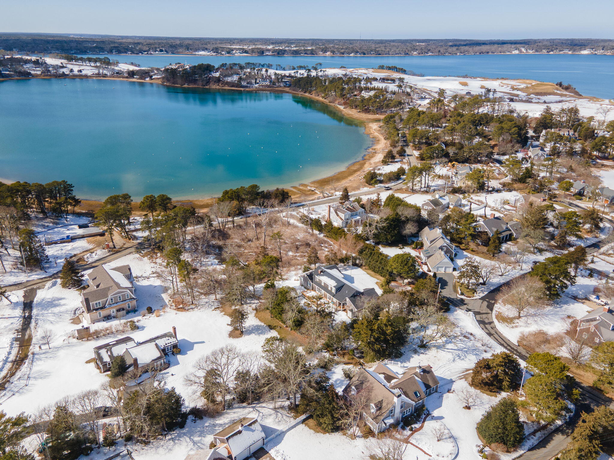 16 Old Salt Works Road Chatham, MA 02633 - Photo 64 of 69 an aerial view of residential houses with outdoor space