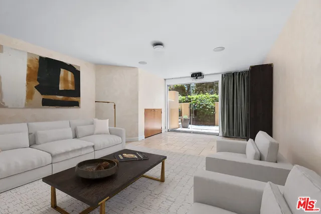 a front view of a building with garage