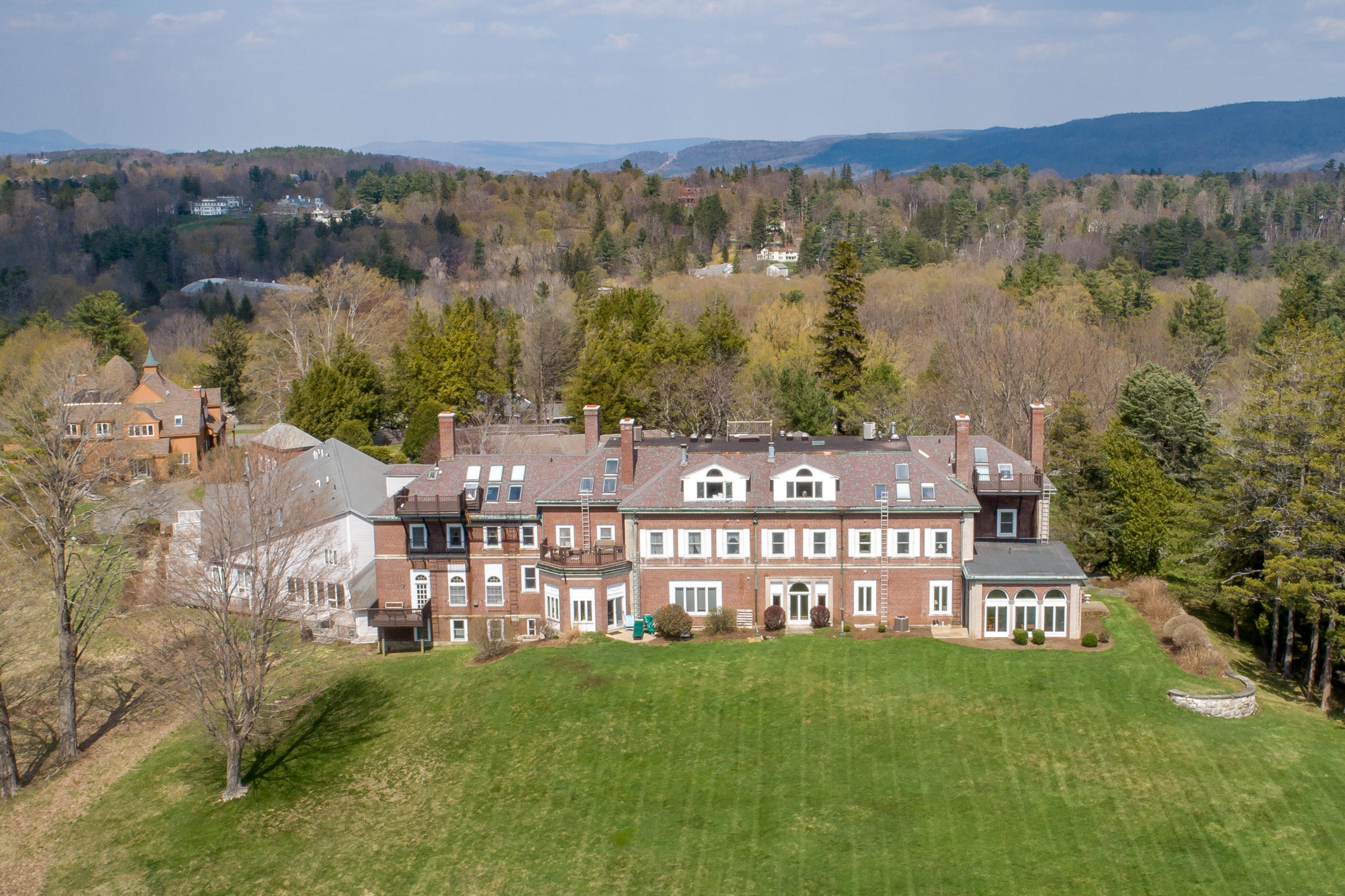 200 Old Stockbridge Road, Unit V2 Lenox, MA 01240 - Photo 23 of 26 Rear Aerial View of the Vanna Mansion