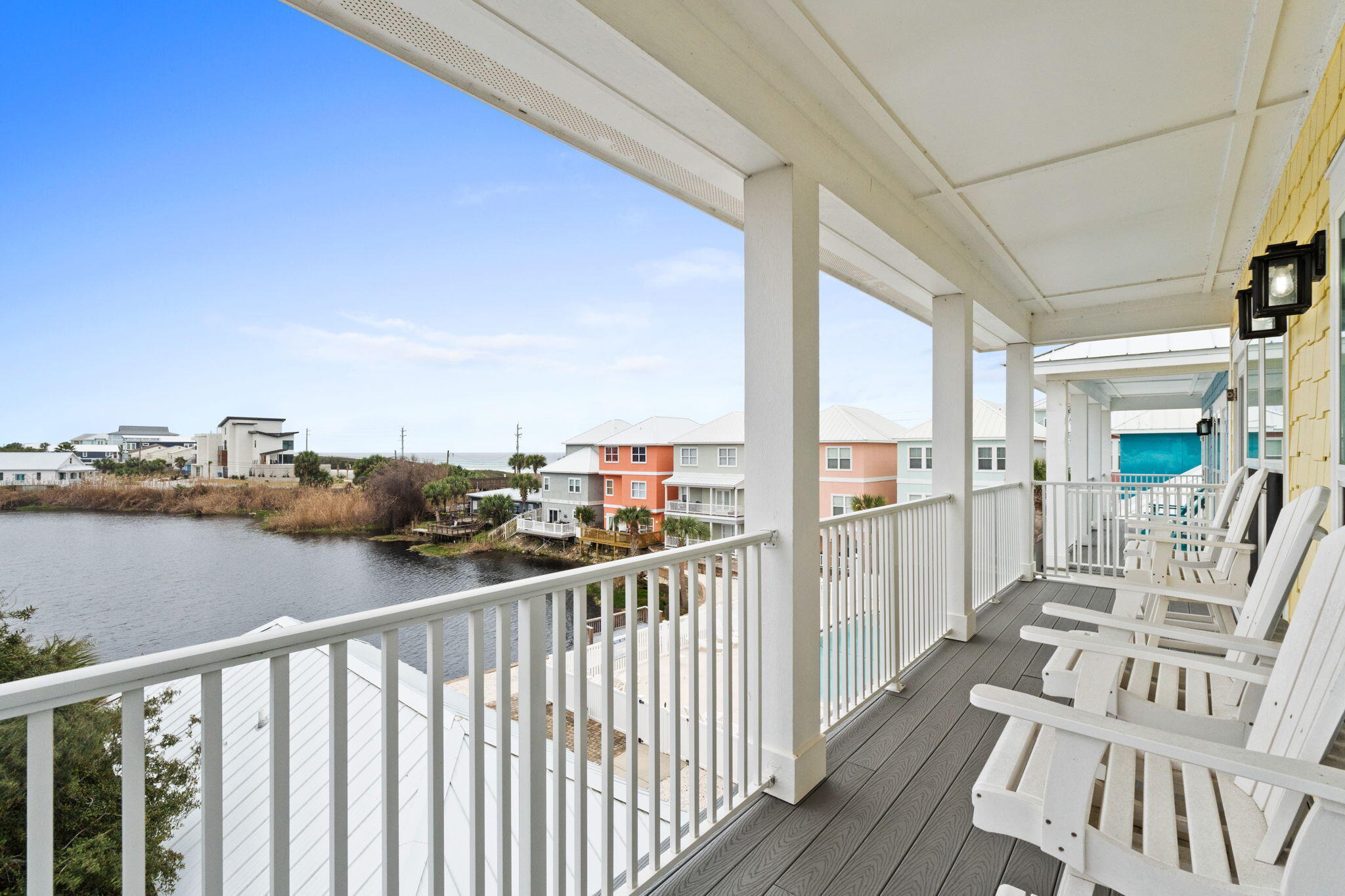 116 Riviera Drive Panama City Beach, FL 32413 - Photo 50 of 66 a view of balcony with furniture