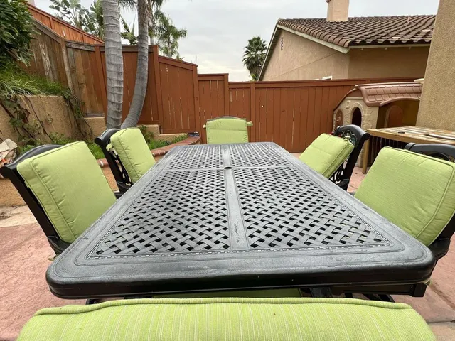 a outdoor living space with furniture and window