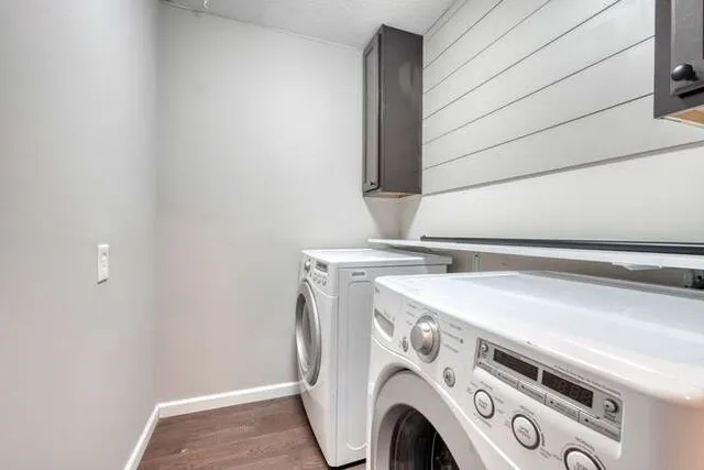 a view of a house with wooden floor