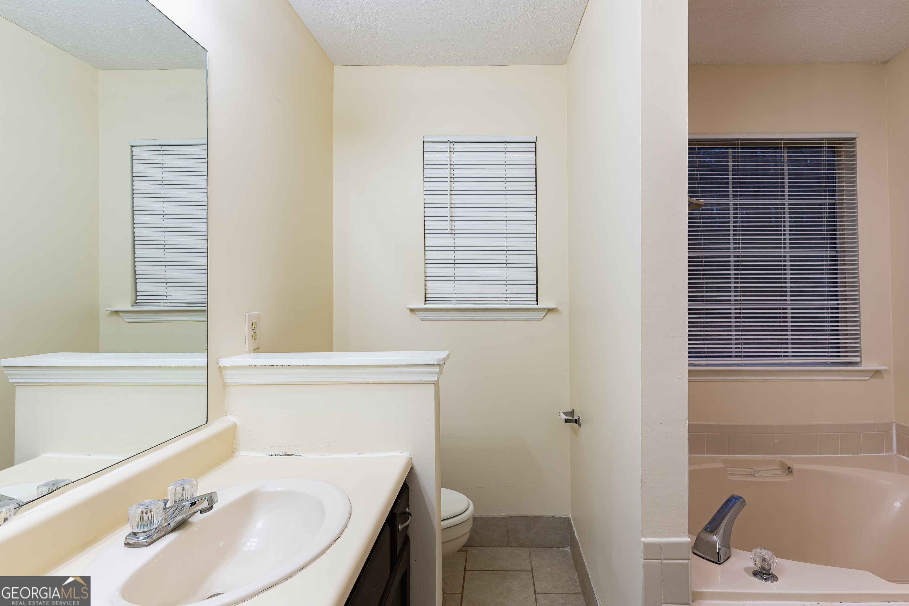 3821 Rex Mill Square Rex, GA 30273 - Photo 15 of 51 a bathroom with a sink and a bathtub