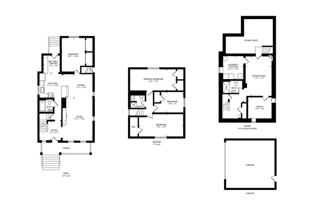 a picture of a bench in a white building