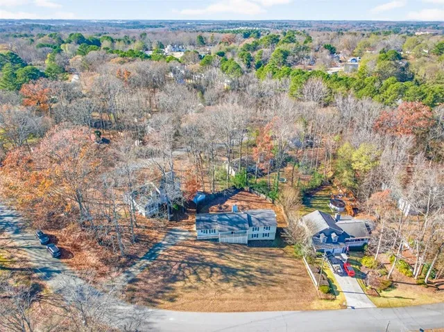 an aerial view of a city