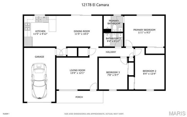 $214,900 | 12178 El Camara Drive, Florissant, MO 63033