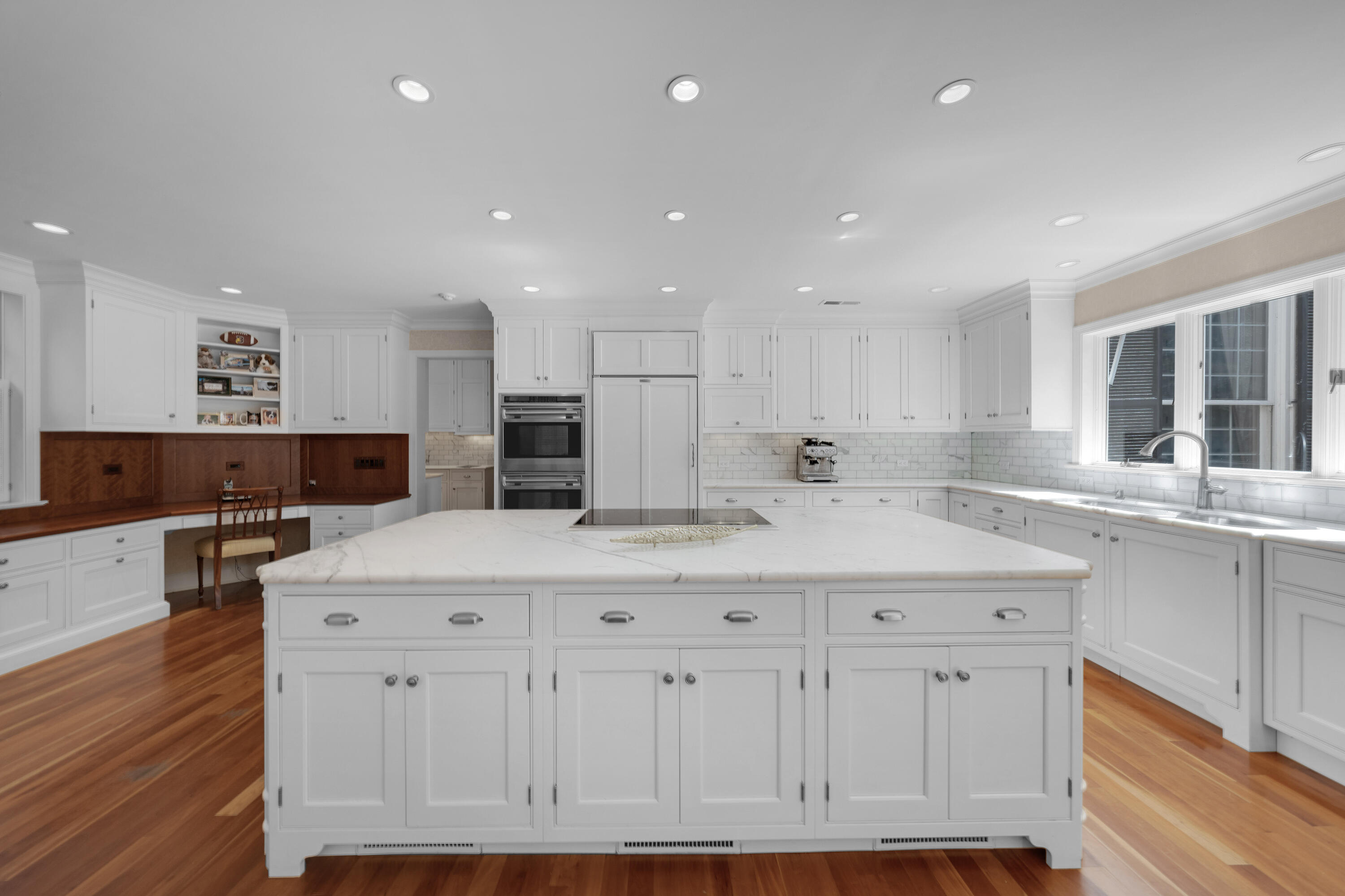 1 Runkenhage Road Darien, CT 06820 - Photo 13 of 33 a kitchen with counter top space and cabinets