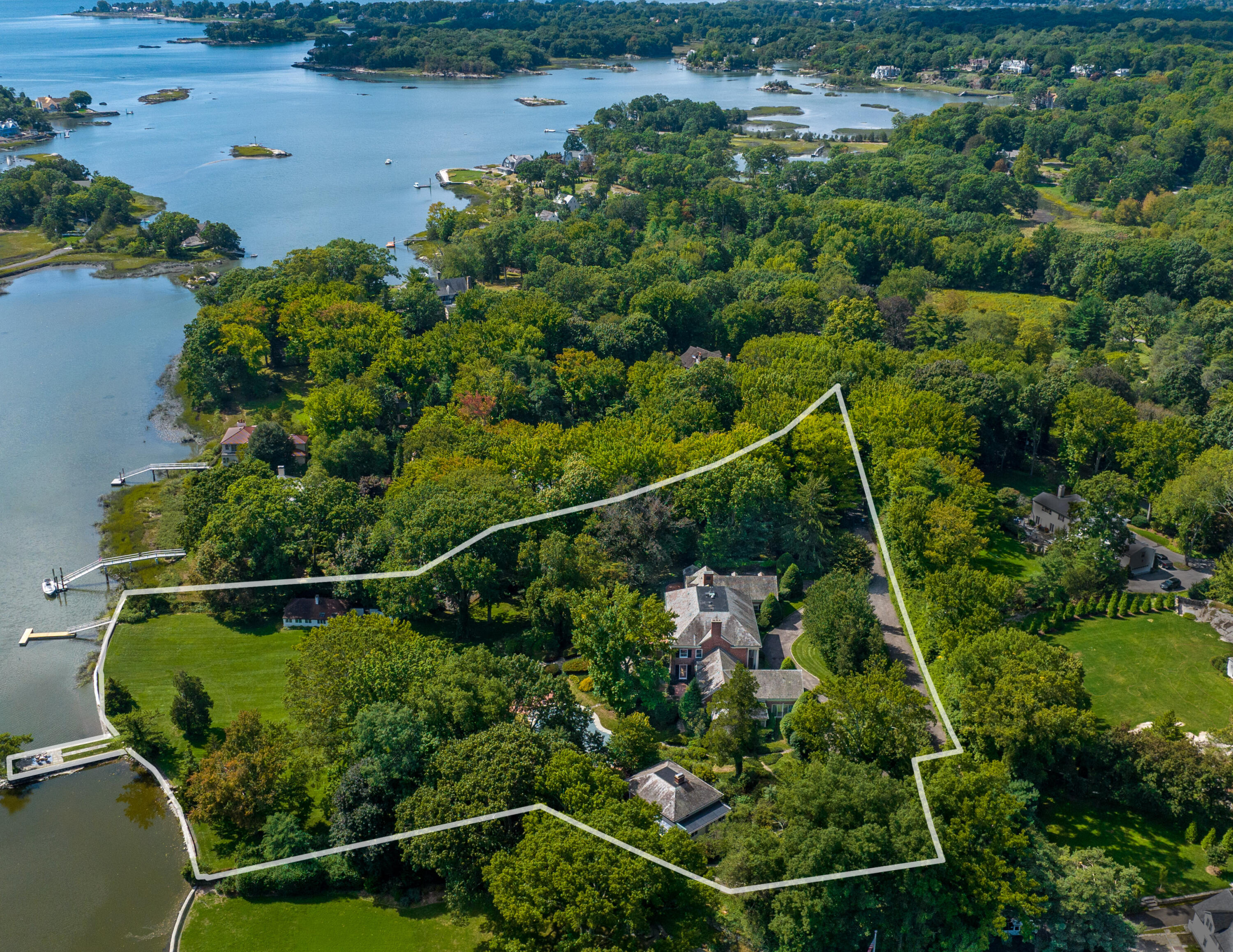 1 Runkenhage Road Darien, CT 06820 - Photo 33 of 33 an aerial view of a house