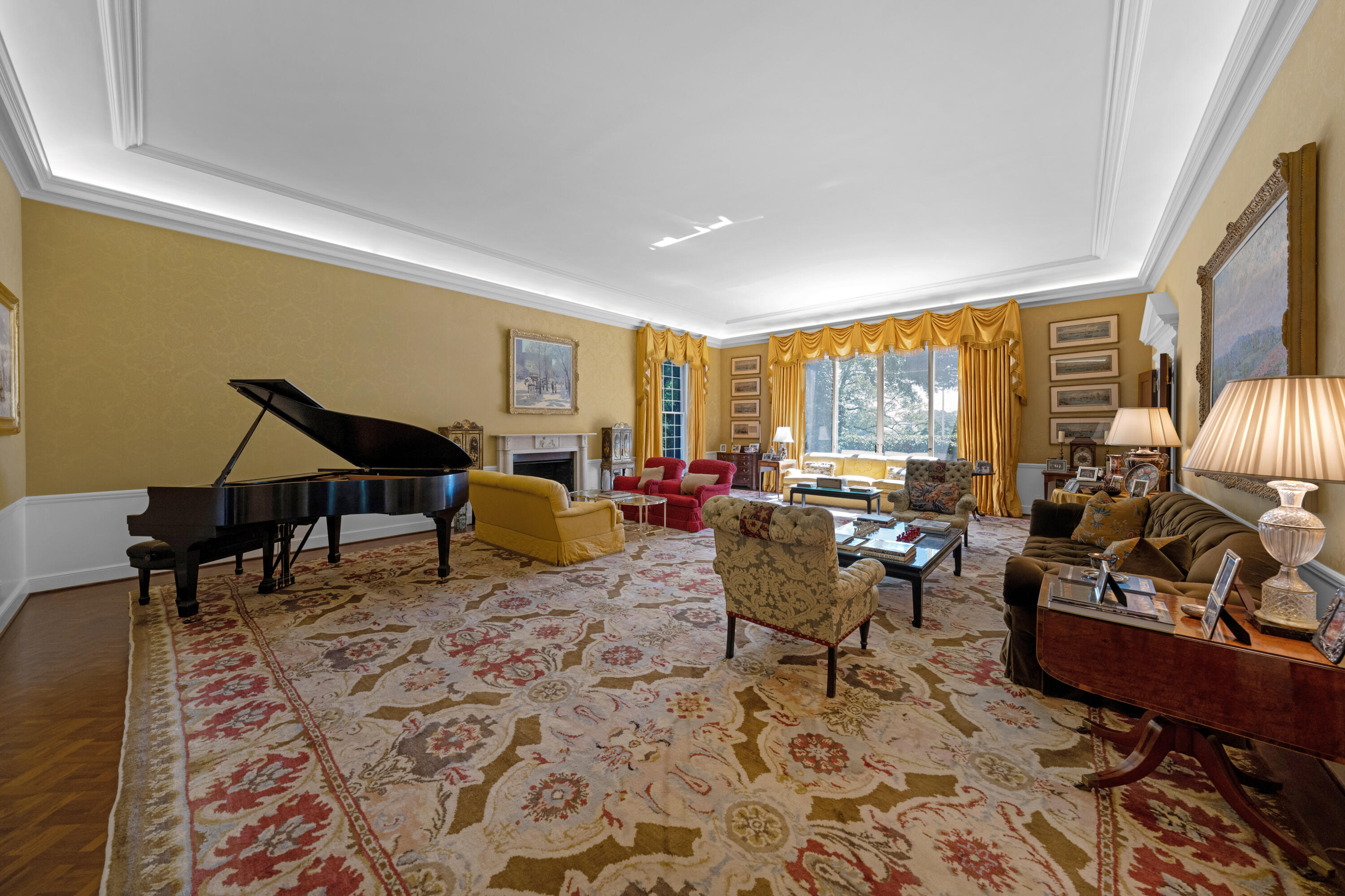 1 Runkenhage Road Darien, CT 06820 - Photo 10 of 33 a living room with furniture a rug and a large window