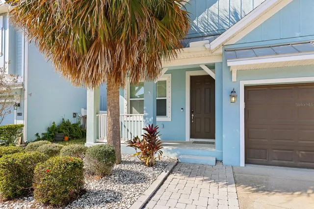 a front view of a house