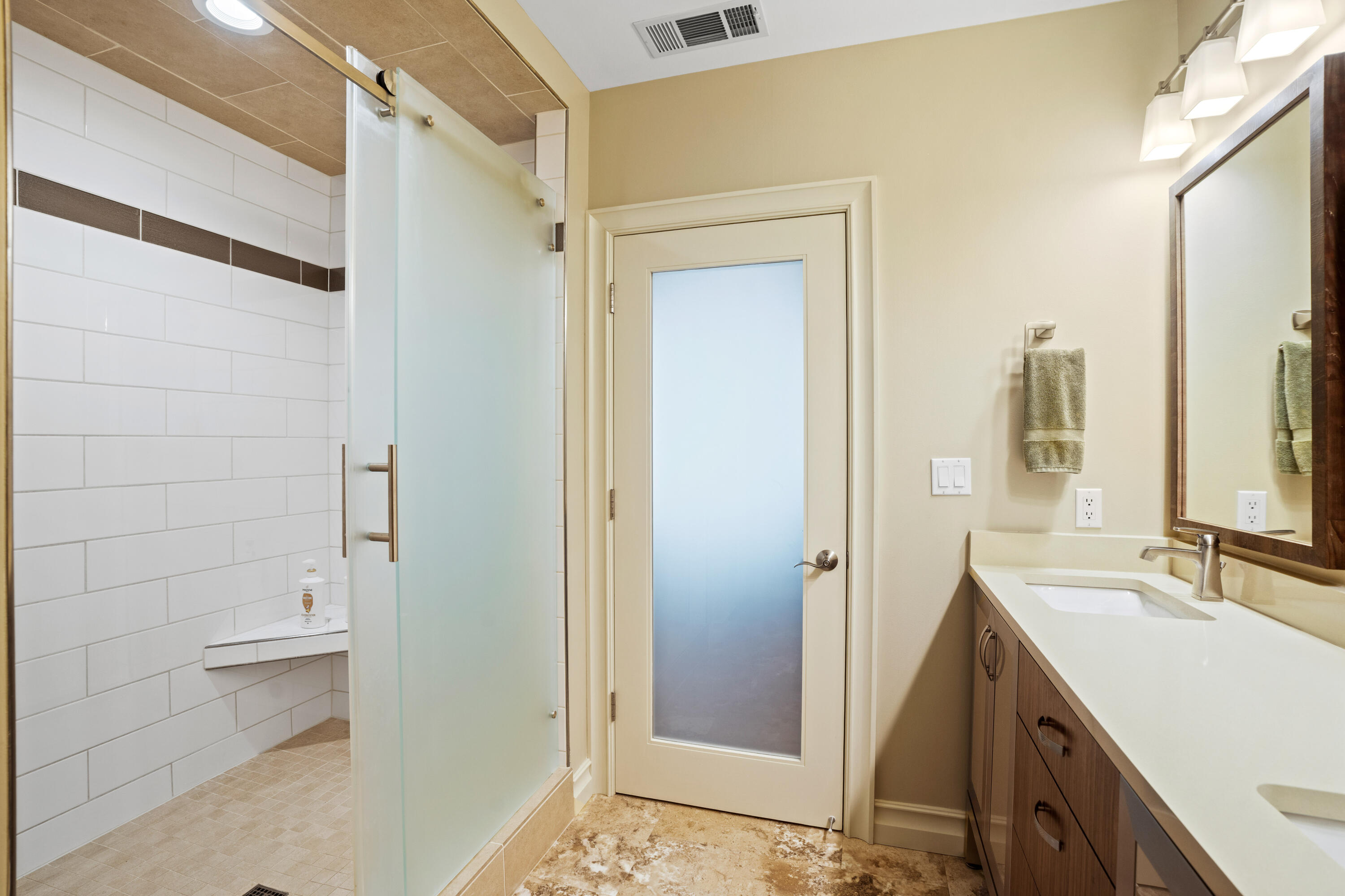 1522 North Prospect Avenue, Unit 204 Milwaukee, WI 53202 - Photo 19 of 51 Tiled Walk-in Shower