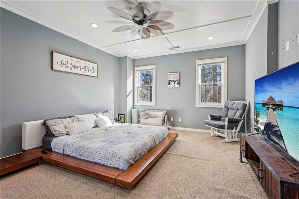 744 Narroway Trail Dallas, GA 30132 - Photo 43 of 59 a bedroom with a bed gym equipment and a window