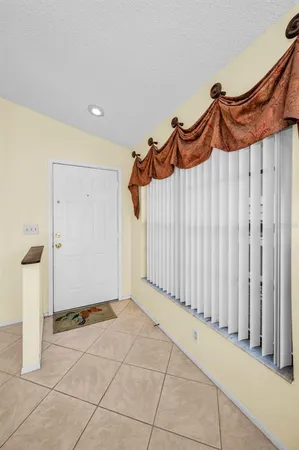 a view of a door in a room