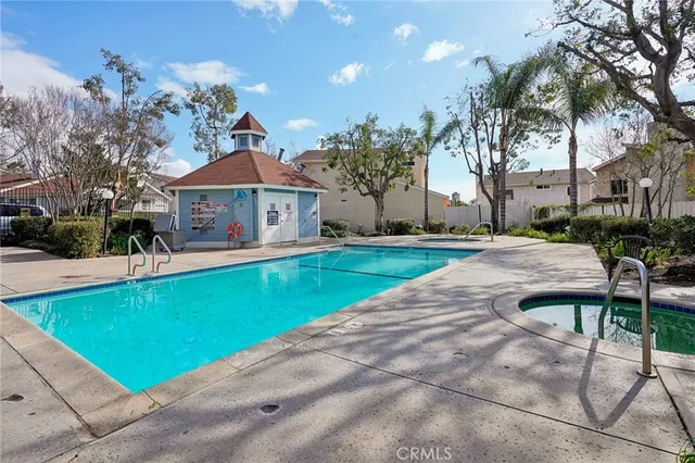 a view of a potted flower in a garden