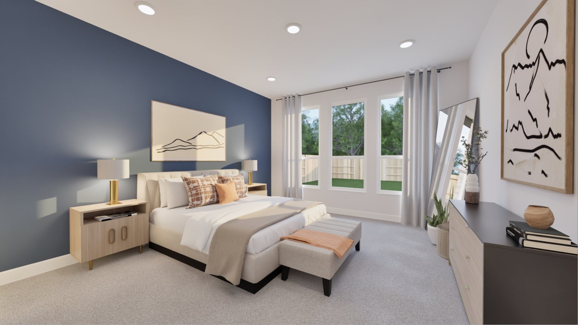 32114 Waterlily View Hockley, TX 77447 - Photo 23 of 26 a bedroom with a bed couch and a window