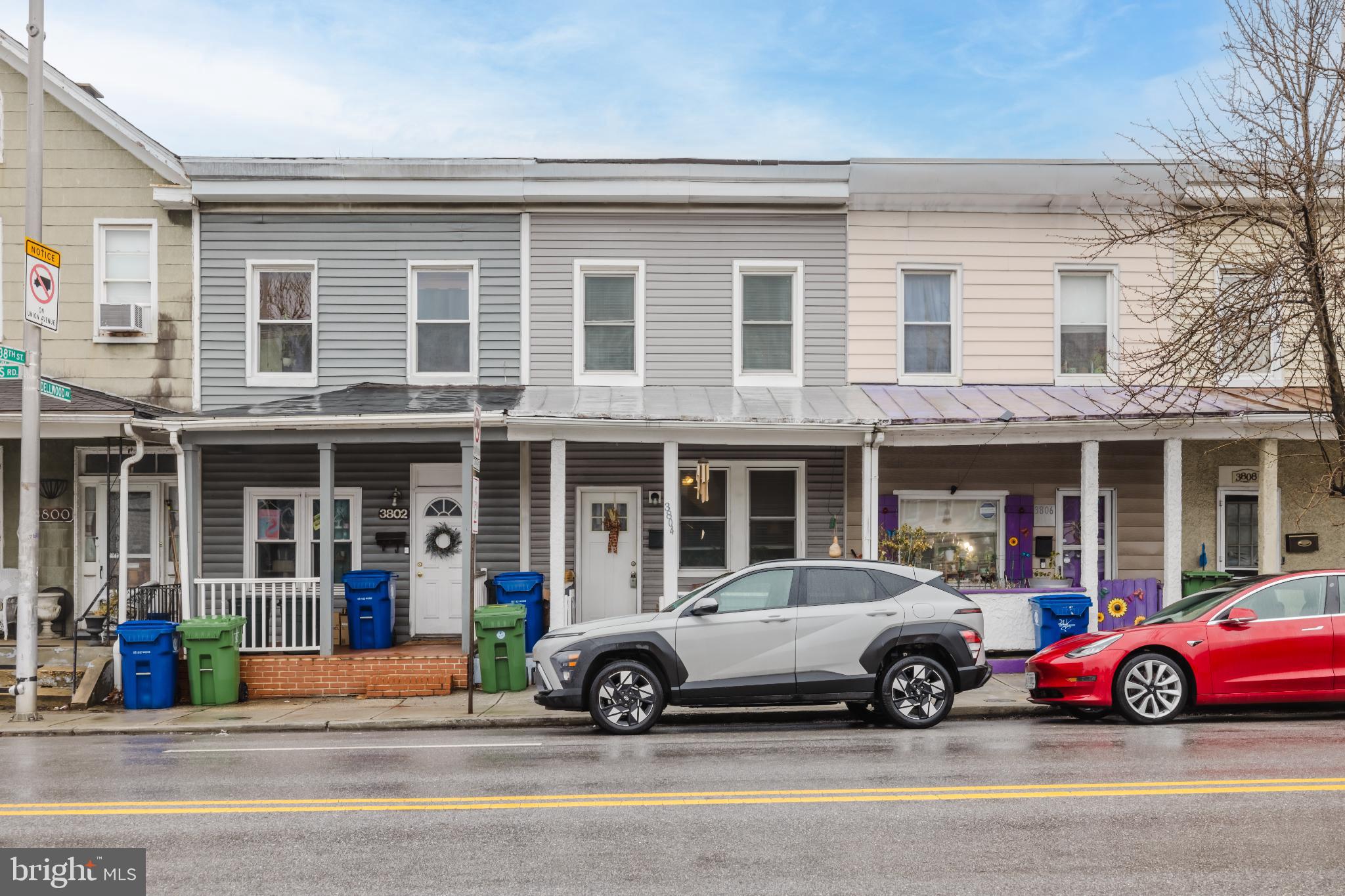 3804 Falls Road Baltimore, MD 21211 - Photo 2 of 23 Charming row homes with vibrant curb appeal.
