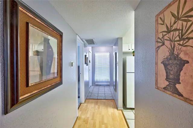 a view of an entryway with a window