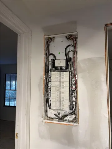 a view of front door of house