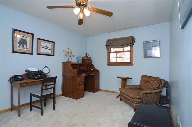 480 Sebring Road Beaver, PA 15009 - Photo 21 of 25 This 4th bedroom is currently used as an office space but works well as bedroom too.