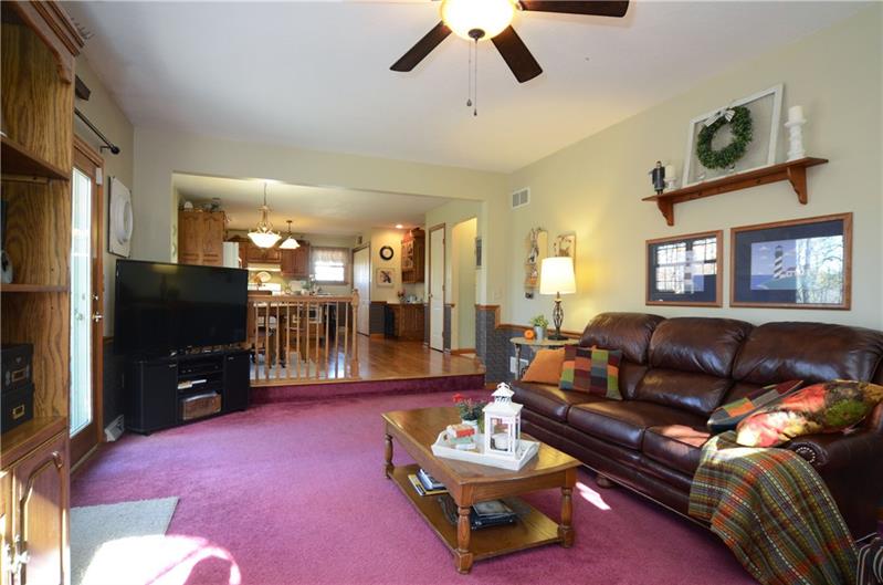 480 Sebring Road Beaver, PA 15009 - Photo 10 of 25 The expansive family room adjoins the kitchen and eating area.