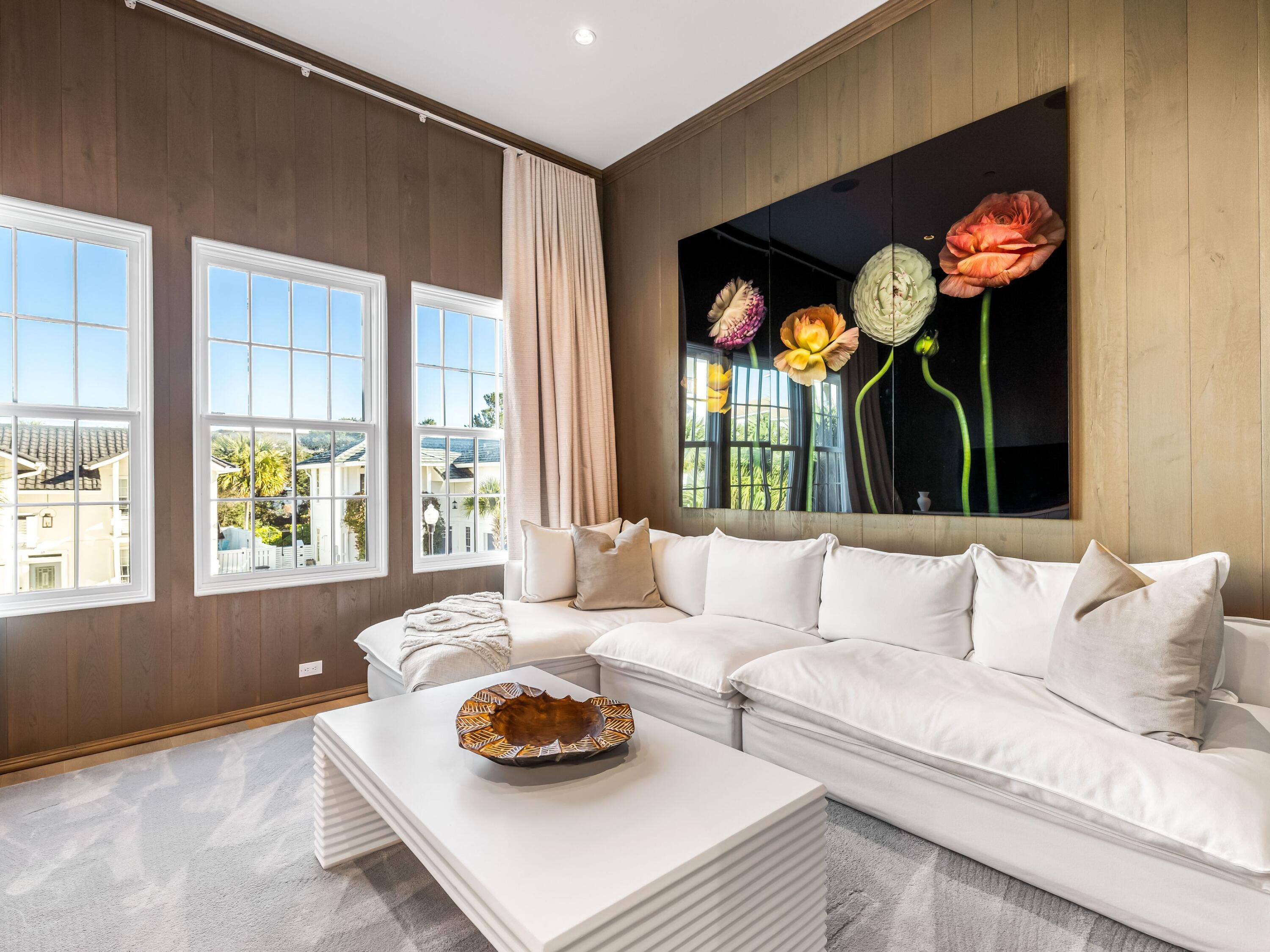 41 Elysee Ct Inlet Beach Inlet Beach, FL 32461 - Photo 18 of 68 a living room with furniture and a large window