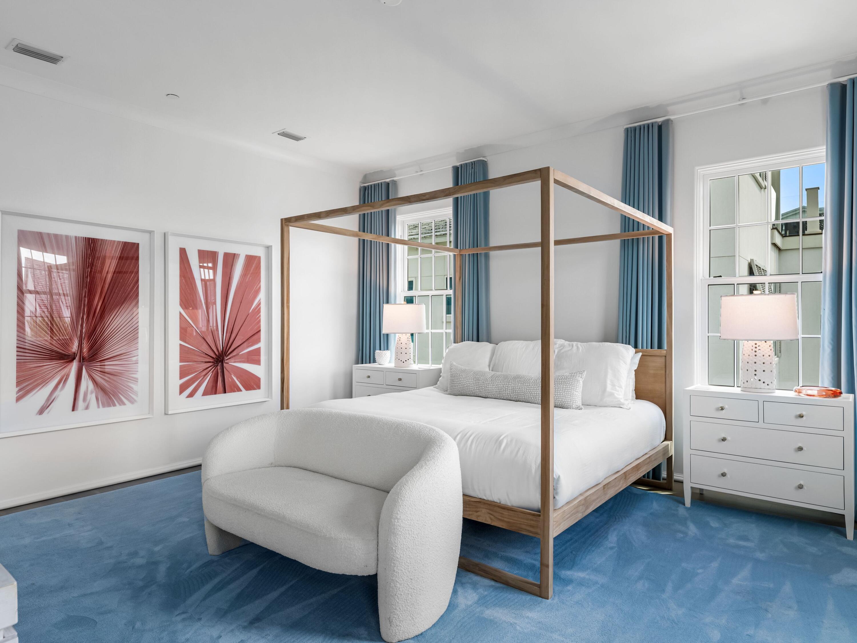 41 Elysee Ct Inlet Beach Inlet Beach, FL 32461 - Photo 41 of 68 a bedroom with a large bed and a window