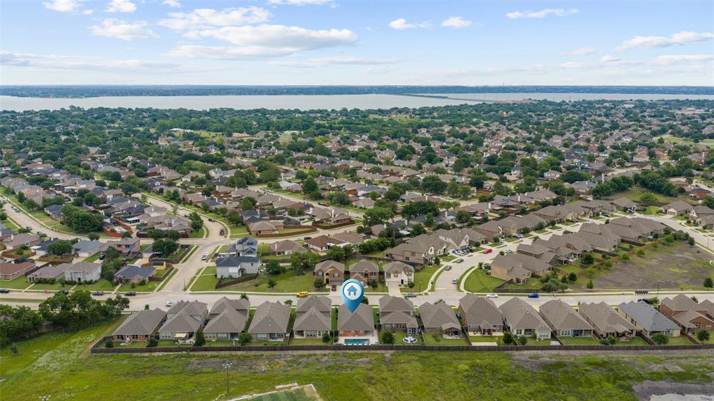 6909 Danridge Road Rowlett, TX 75089 - Photo 28 of 29 an aerial view of residential houses with outdoor space