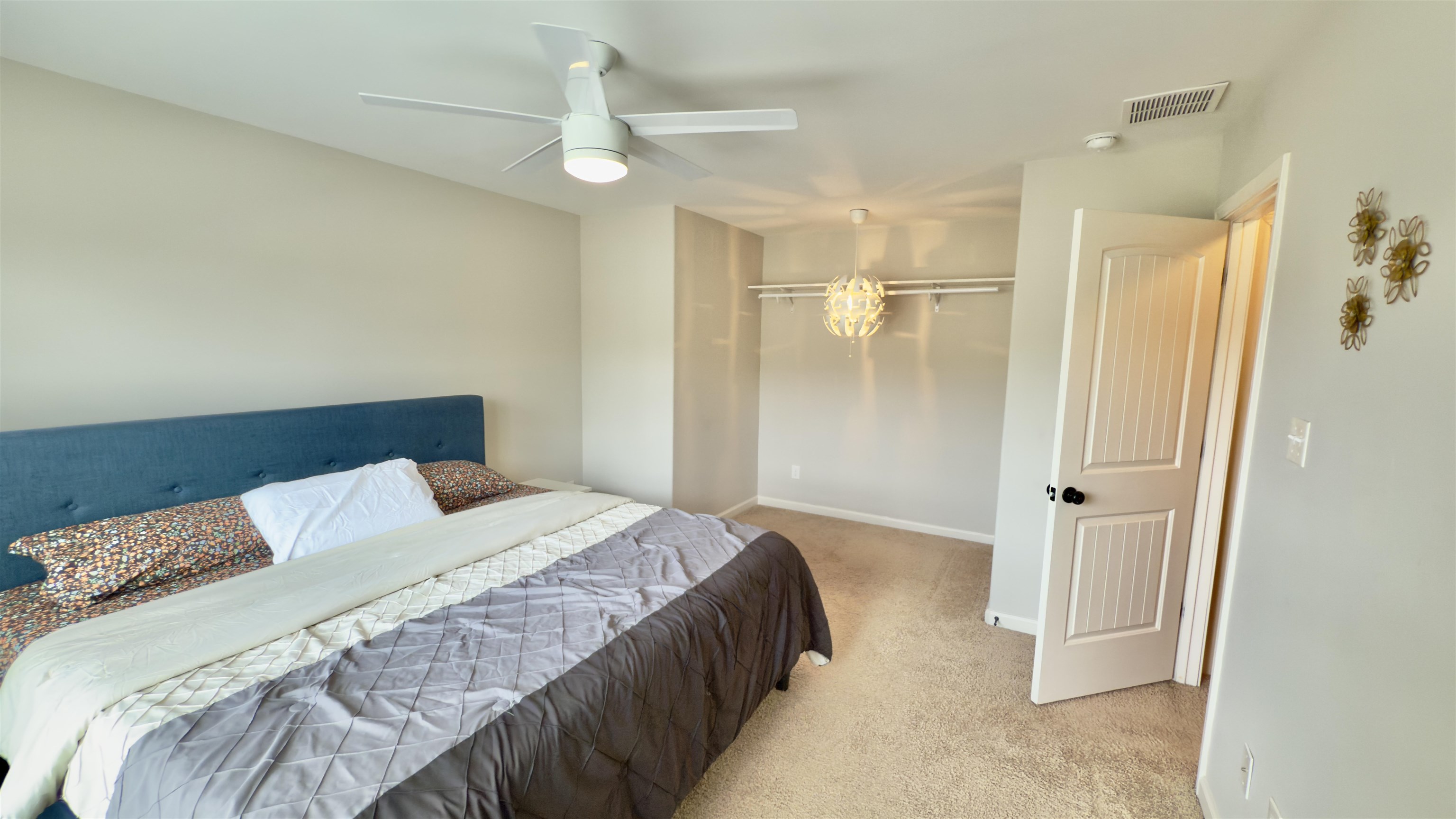 1280 Mountain Side Drive Collierville, TN 38017 - Photo 23 of 29 Bedroom featuring carpet, baseboards, visible vents, a ceiling fan, and a closet