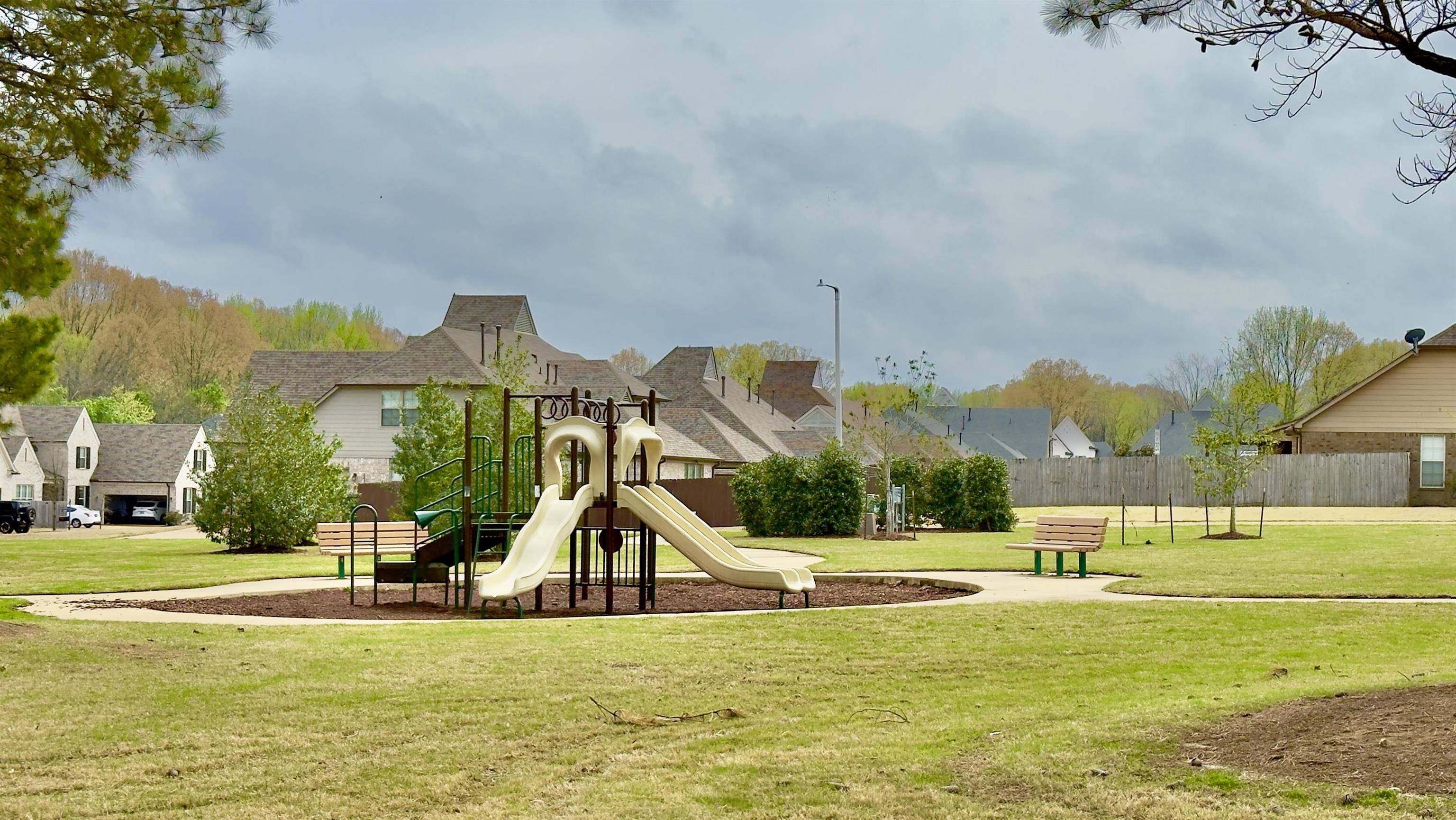 1280 Mountain Side Drive Collierville, TN 38017 - Photo 28 of 29 Community jungle gym with fence and a yard